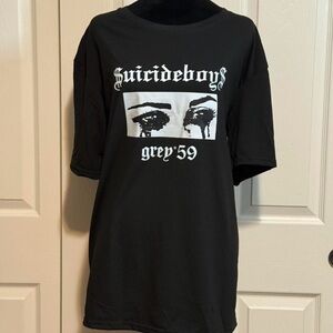 BNWOT Black Suicideboys Graphic Band T-Shirt with White Print